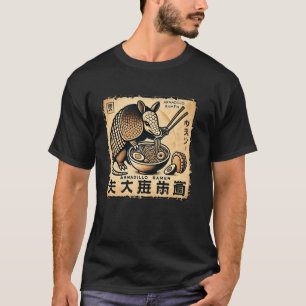 T-shirt Amadillo faune amateur de nouilles d'art rupestre 