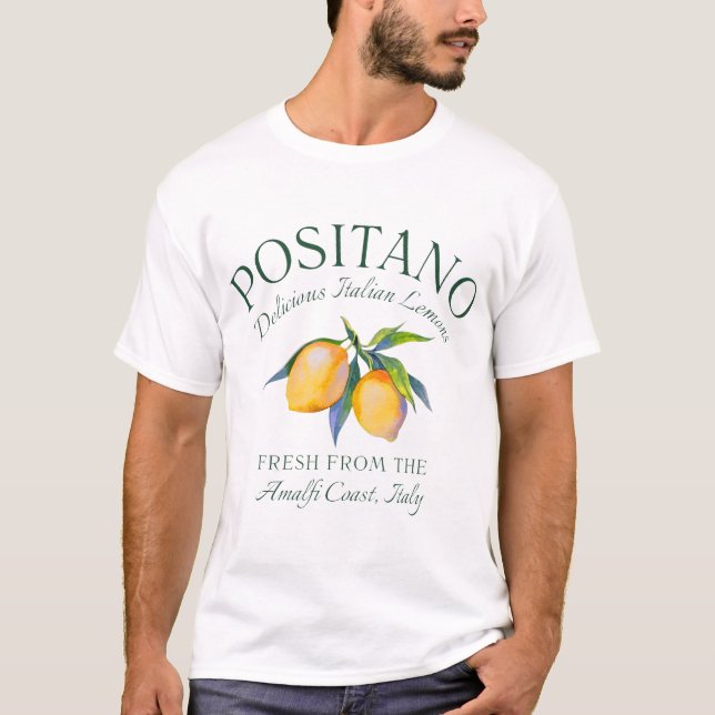T-shirt  Amalfi Coast Italian Lemons Italian Town (Devant)