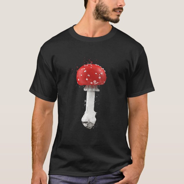 T-shirt Amanita Muscaria Psychedelic Champhroom (Devant)