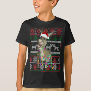 T-shirt Amant âne moche Aiguille Noël Sweater Cadeau
