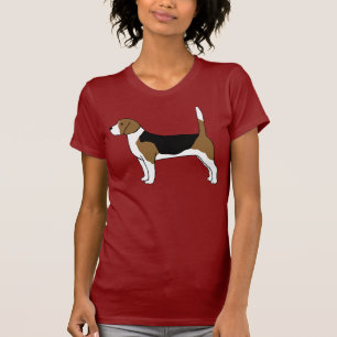 T-shirt Amant canin frais mignon du chien   du beagle  
