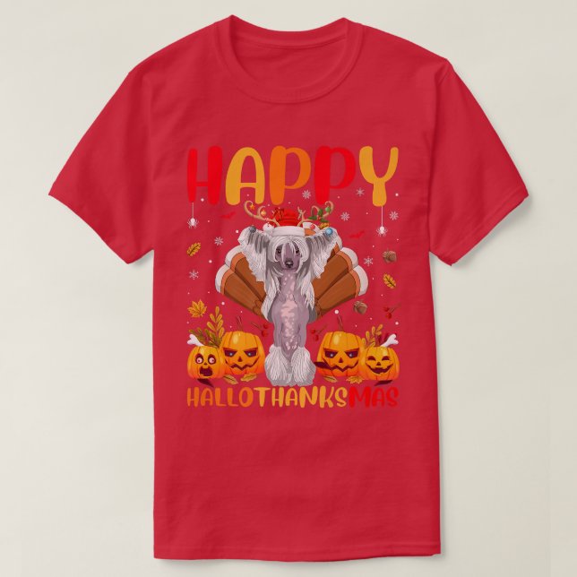 T-shirt Amant Chien amusant Happy Chien Cris Chinois Bonjo (Design devant)