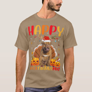 T-shirt Amant Chien Drôle Happy Dogue De Bordeau Chien Bon