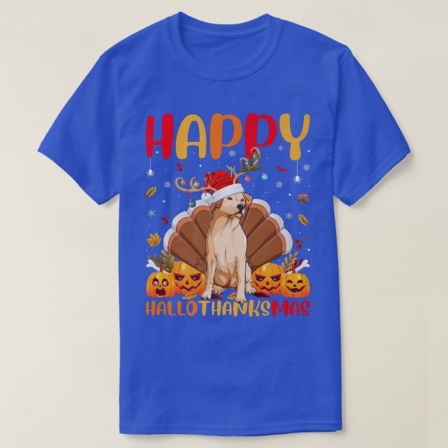 T-shirt Amant Chien Drôle Happy Golden Retriever Chien Bon (Design devant)
