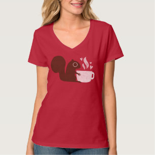 T-shirt Amant de café d'écureuil