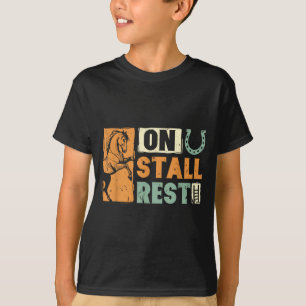 T-shirt Amant de cheval équestre drôle repos en box
