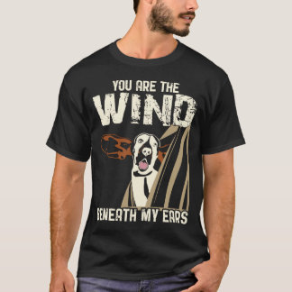 T-shirt Amant de chien de chasse - vous êtes le vent sous