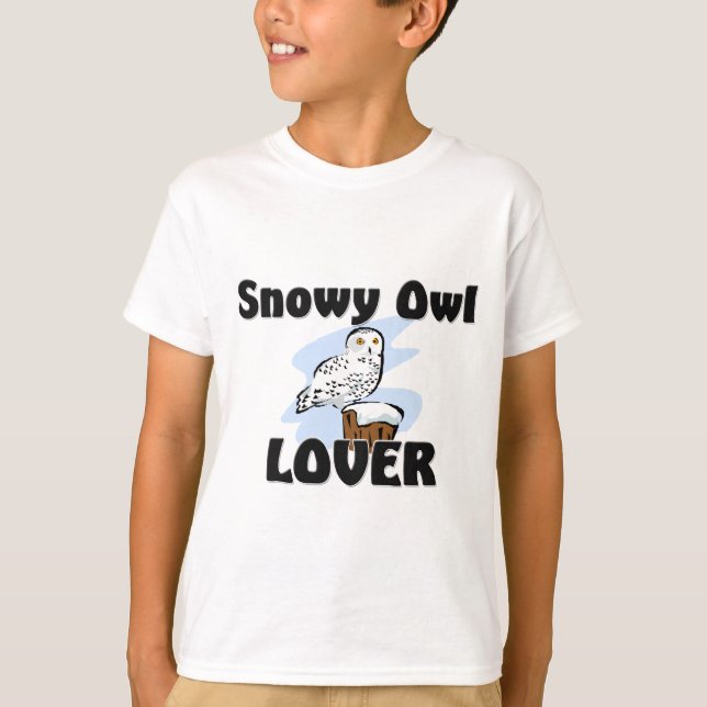 T-shirt Amant de hibou de Milou (Devant)