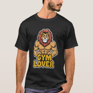 T-shirt Amant de lion de culturiste Gym Wear Fitness Worko