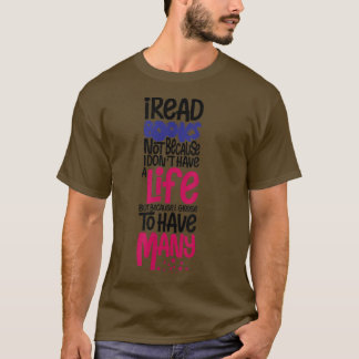 T-shirt Amant de livre amusant Citation, Cool Référenceur