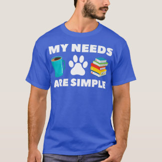 T-shirt Amant de livre amusant Coffee Chien Livre426