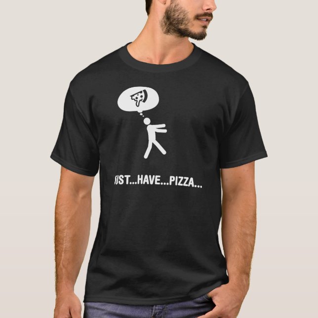 T-shirt Amant de pizza (Devant)