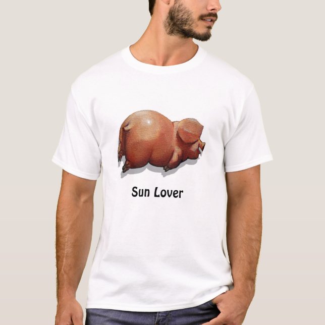 T-shirt Amant de Sun : Torréfaction de porc en soleil : (Devant)