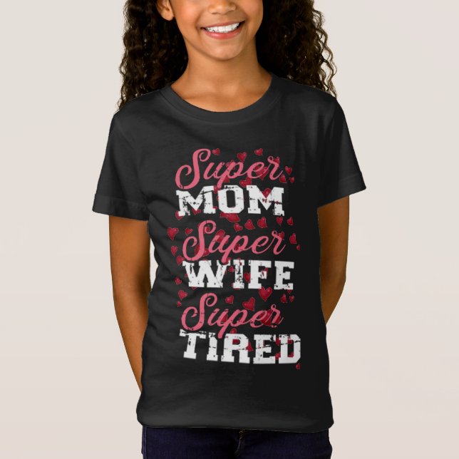 T-Shirt amant de super maman, (Devant)