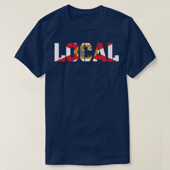 T-shirt Amant Drapeau De Floride (Design devant)