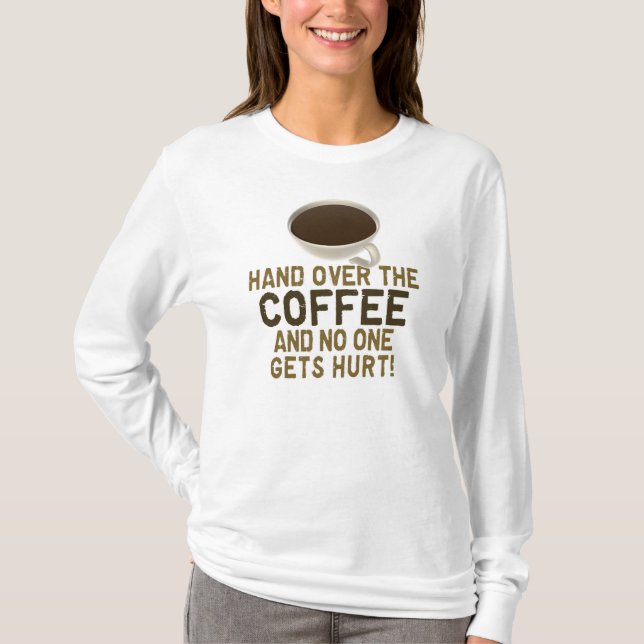 T-shirt Amant drôle de café (Devant)