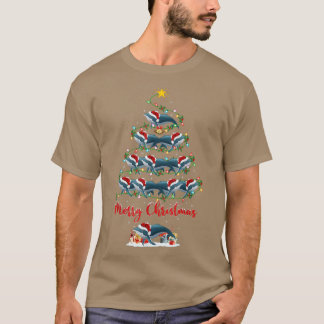T-shirt Amant du cachalot correspondant au Père Noël Cacha