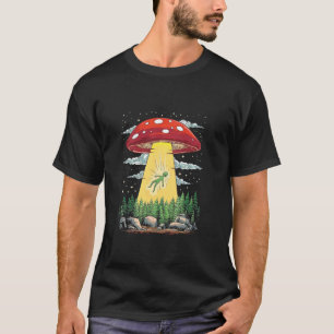 T-shirt Amant extraterrestre Champignon magique Soucoupes
