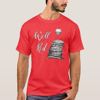 T-shirt Amantes de vin de femmes BIEN ROUGE Club de lectur
