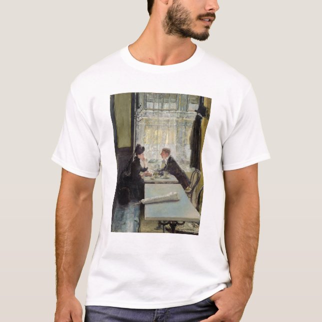 T-shirt Amants dans un café (Devant)
