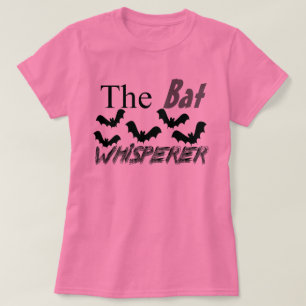 T-shirt Amants de batte le rose de Whisperer de batte