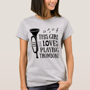 T-shirt Amants de cette fille jouant le trombone - chemise