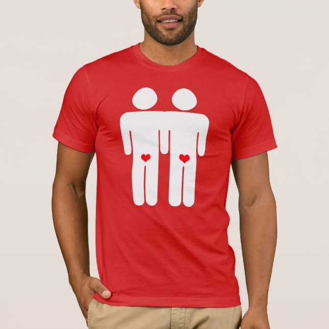 T-shirt Amants gays (Devant)