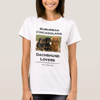 T-shirt Amants suburbains de teckel de Chicagoland