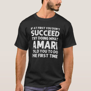 T-shirt AMARI Nom Personnalisé Anniversaire Funny Christma
