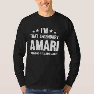 T-shirt Amari prénom personnel Je suis ce légendaire drôle