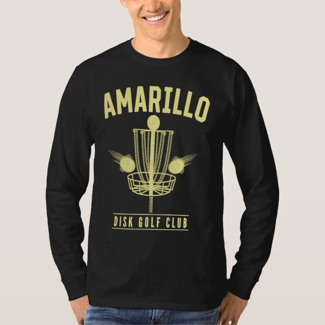 T-shirt Amarillo Disc Golf Club Golfer Texas Disc Golf  TX (Devant)