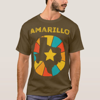 T-shirt Amarillo Texas Vintage Souvenir dénudé 1