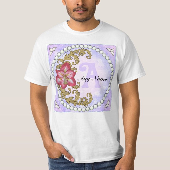 T-shirt Amaryllis Monogramme (Devant)