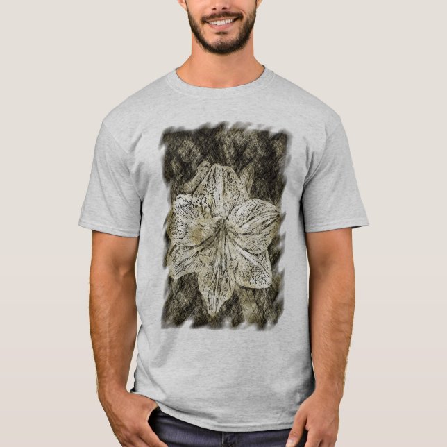 T-shirt Amaryllis Old Time Sketch (Devant)