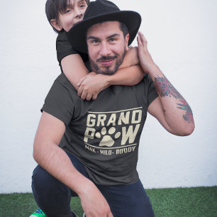 T-shirt Amateur d'animaux Grand Paw Grandpa Fête des pères
