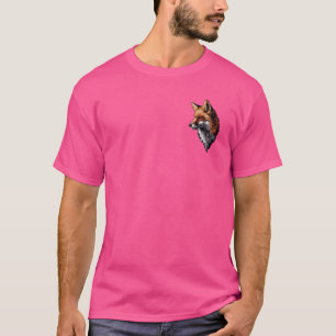 T-shirt Amateur d'art pixel - Renard Papa Maman