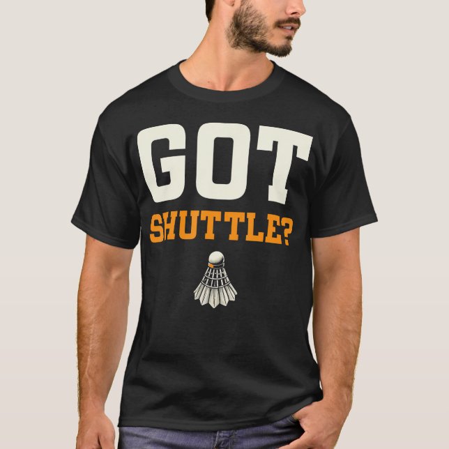 T-shirt Amateur de badminton Fun Shuttle (Devant)