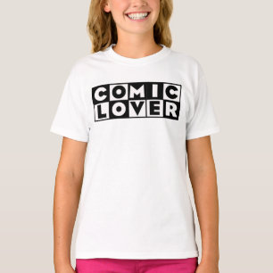 T-shirt Amateur de Bande Dessinée Design Gras