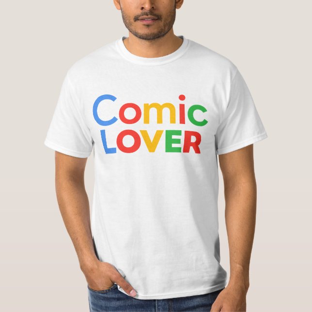 T-shirt Amateur de bandes dessinées (Devant)