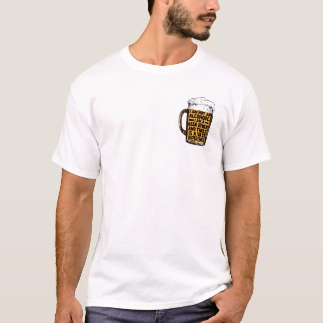 T-Shirt amateur de bière (Devant)