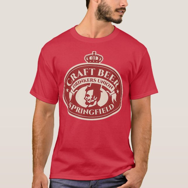 T-shirt Amateur de bière artisanale - Springfield Illinois (Devant)