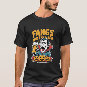 T-shirt Amateur de bière drôle d'Halloween vampire