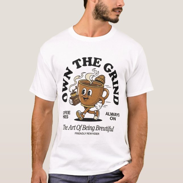 T-shirt amateur de café (Devant)