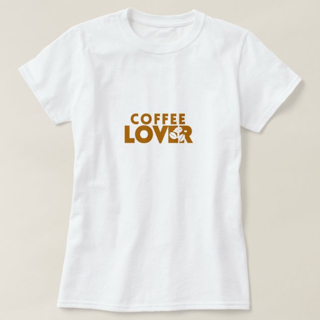 T-shirt Amateur de café (Design devant)