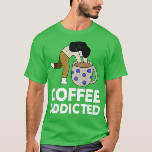 T-shirt amateur de café à café accro