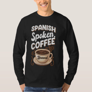 T-shirt Amateur de café enseignant espagnol pour les éduca
