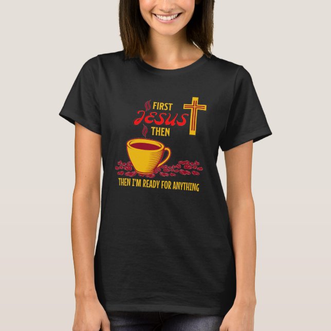 T-shirt Amateur de café Jésus  (Devant)