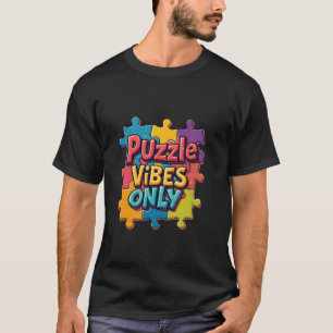 T-shirt Amateur de casse-tête Casse-tête coloré Vibes uniq
