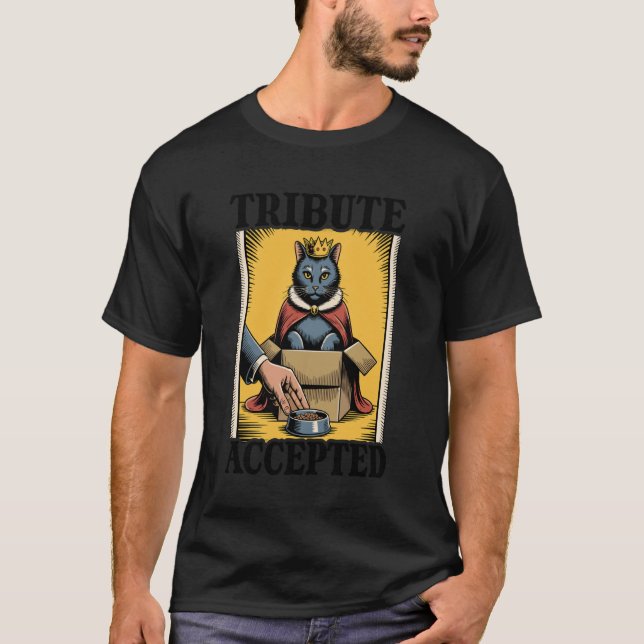 T-shirt Amateur de chat accepté Chat dans une boîte Drôle  (Devant)