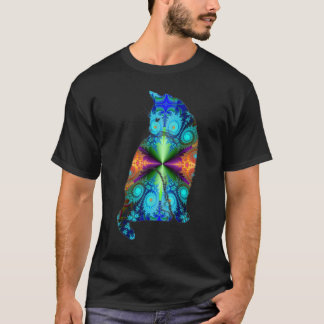 T-shirt Amateur de chat artistique Félin Psychédélique Abs